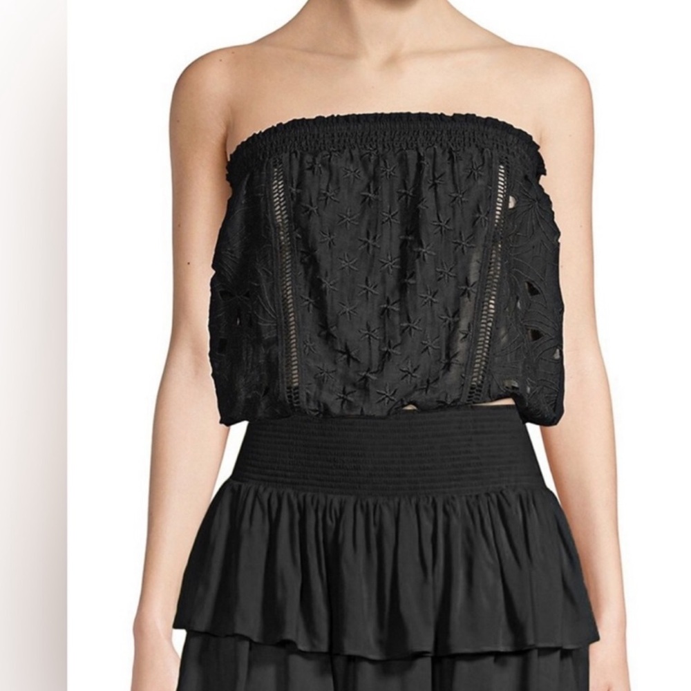 Ramy Brook Black Strapless Top